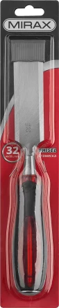Стамеска MIRAX с двухкомпонентной прозрачной рукояткой, 32мм 1810-32 купить в Губкинске