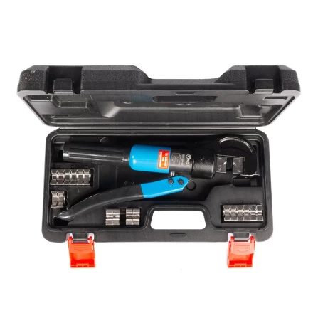 Пресс гидравлический ручной КВТ ПГР-70ТР для опрессовки наконечников до 70 мм и тросов  до 4 мм (91808) купить в Губкинске