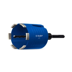 ЗУБР АСК d 68 мм (М16, рабочая глубина 75 мм, лазерная сварка), алмазная сегментная коронка для подрозетников, Профессионал (29875-68)