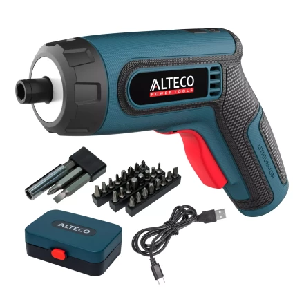 Аккумуляторная отвертка угловая ALTECO CSD 4V 67506 купить в Губкинске