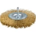 ЗУБР &quot;ЭКСПЕРТ&quot;. Щетка дисковая для дрели, двухрядная, витая латунированная стальная проволока 0,3мм, 100мм 3520-100-2_z01 купить в Губкинске