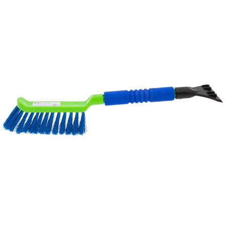 Щетка-сметка для снега со скребком, мягкая рукоятка, 425 мм Сибртех 55315 купить в Губкинске