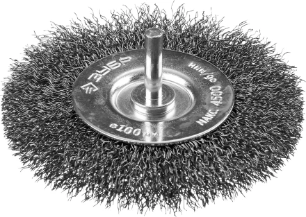 ЗУБР &quot;ПРОФЕССИОНАЛ&quot;. Щетка дисковая для дрели, витая стальная проволока 0,3мм, 100мм 35198-100_z02 купить в Губкинске