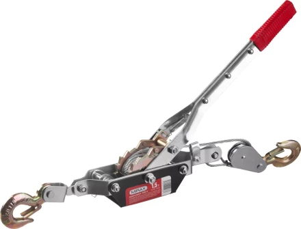 Лебедка ручная рычажная MIRAX, тросовая, 1,5т, 1,8м 43130-1.5 купить в Губкинске