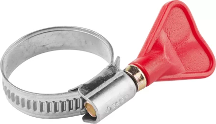 Хомуты ЗУБР &quot;ЭКСПЕРТ&quot; &quot;Бабочка&quot;, нерж. сталь, накатная лента 9 мм, 20-32 мм, 2 шт 37835-20-32 купить в Губкинске