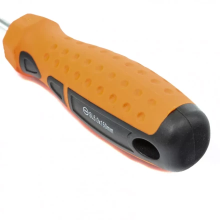 Отвертка &quot;Point&quot;, SL5,0 х 150 мм, CrV, 2-х компонентная рукоятка Sparta 11767 купить в Губкинске