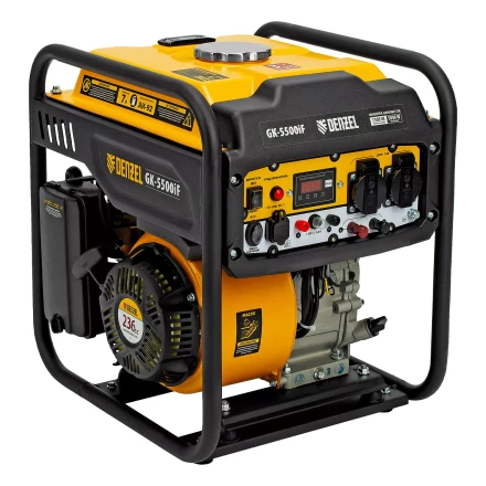 Генератор инверторный DENZEL GK-5500iF, 5,5 кВт, 230 В, ручной старт купить в Губкинске