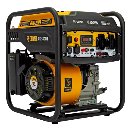 Генератор инверторный DENZEL GK-5500iF, 5,5 кВт, 230 В, ручной старт купить в Губкинске