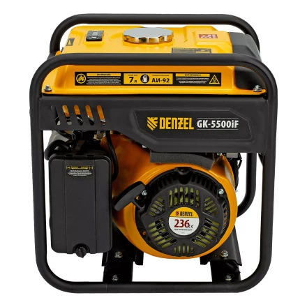 Генератор инверторный DENZEL GK-5500iF, 5,5 кВт, 230 В, ручной старт купить в Губкинске
