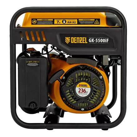 Генератор инверторный DENZEL GK-5500iF, 5,5 кВт, 230 В, ручной старт купить в Губкинске