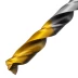Сверло спиральное по металлу Denzel, 8,5 x 117мм, Р6М5, Golden Tip, многогранная заточка, 718283 купить в Губкинске