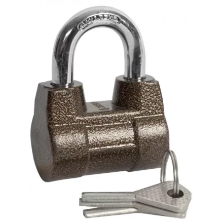 Замок навесной ЗУБР &quot;МАСТЕР&quot; облегченный, дисковый механизм секрета, ключ 7 PIN, дужка d-10мм, 60мм 3720-4_z01 купить в Губкинске
