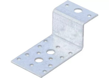 Крепежный уголок Z-образный KUZ 55х105х90 мм цинк СИБРТЕХ 46538 купить в Губкинске