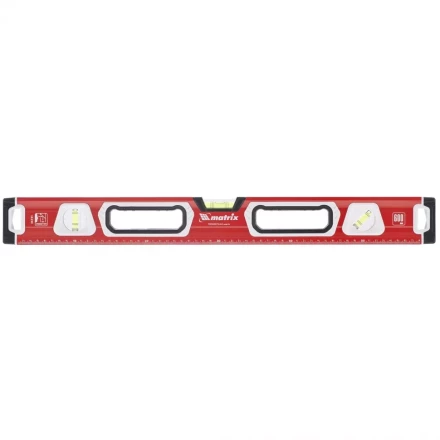 Уровень алюминиевый магнитный 1500 мм с зеркальным глазком MATRIX 2 компонентные рукоятки артикул 34735 купить в Губкинске