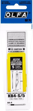 Лезвия OLFA перовые для ножа AK-4, 6(8)х40,5х0,5мм, 5шт OL-KB4-S/5 купить в Губкинске