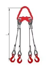 Строп 4СК-8.0 т. L=3.00м Звено с Рт-3 20.0 т. с Кч гост  заплет купить в Губкинске