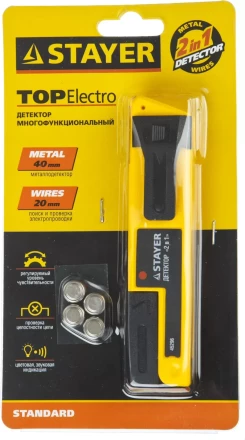 Металлодетектор STAYER &quot;STANDARD&quot; &quot;TOPElectro&quot; многофункциональный, 2в1 45296 купить в Губкинске