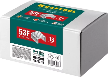 Скобы тип 20GA (53F / D / 056) 5000 шт 31787-13 купить в Губкинске