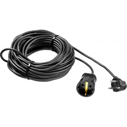 Удлинитель-шнур &quot;ПВС 307-Ш&quot;, 20 м, 2500 Вт, 1 гнездо, ПВС 3х0,75 мм2, ЗУБР 55022-20 купить в Губкинске