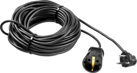 Удлинитель-шнур &quot;ПВС 307-Ш&quot;, 20 м, 2500 Вт, 1 гнездо, ПВС 3х0,75 мм2, ЗУБР 55022-20 купить в Губкинске
