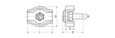 Зажимы троса одинарные пакет серия Без серии купить в Губкинске