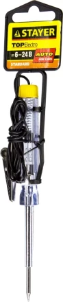 Пробник STAYER &quot;STANDARD&quot; для автопроводки, 6-24В, флажок-подвеска 2573-24V_z01 купить в Губкинске