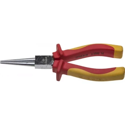 Круглогубцы ЗУБР &quot;ПРОФЕССИОНАЛ&quot; &quot;ПРОФИЭЛЕКТРИК&quot;, диэлектрические, двухкомпонентная рукоятка, до ~1000В, 160мм 22145-8-16 купить в Губкинске