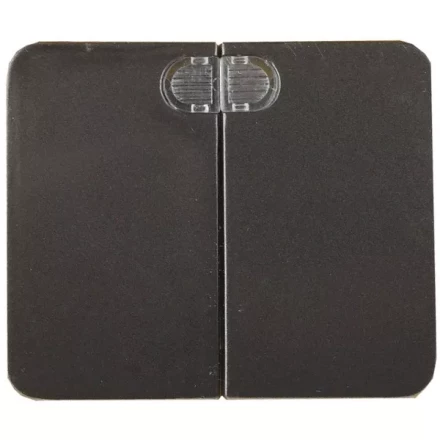 Выключатель СВЕТОЗАР &quot;ГАММА&quot; с подсветкой, двухклавишный, без вставки и рамки, цвет темно-серый металлик, 10A/~250B SV-54135-DM купить в Губкинске