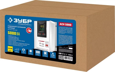 ЗУБР 5000ВА, 5 кВт, автоматический стабилизатор напряжения, Профессионал (59385-5) купить в Губкинске