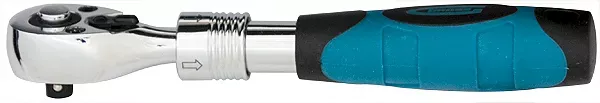 Ключ телескопический трещоточный 1/4" 150-200 мм CrV хромир. 2-х комп. рукоятка  Gross 14074 купить в Губкинске