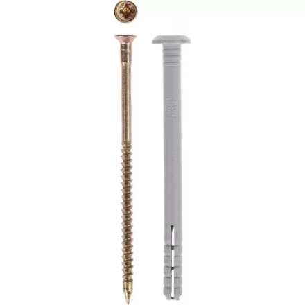 Дюбель-гвоздь ЗУБР &quot;МАСТЕР&quot; полипропиленовый, грибовидный бортик, 6 x 80 мм, 70 шт 4-301355-06-080 купить в Губкинске