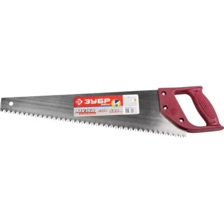 Ножовка ЗУБР &quot;МАСТЕР&quot; по дереву, прямой крупный зуб, пластиковая ручка, шаг зуба 6,5мм, 500мм 1525-05-50 купить в Губкинске