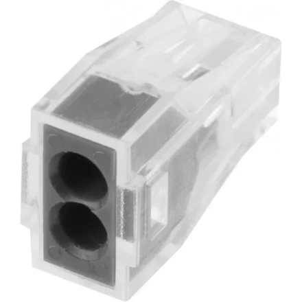 Клемма СВЕТОЗАР соединительная, 2-х проводная, 400В, 24А, 0,75-2,5мм2, 2шт 49170-2 купить в Губкинске