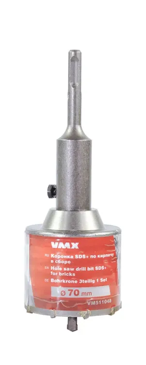 Коронка SDS+ ф70 мм по кирпичу в сборе VMX 511048 купить в Губкинске