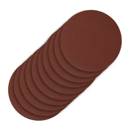 Круг абразивный на ворсовой подложке под &quot;липучку&quot;, P 220, 125 мм, 10 шт Сибртех 738707 купить в Губкинске