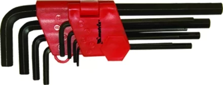 Набор ключей шестигранных имбусовых HEX, 1,5–10 мм, CrV, 9 шт., удлиненные  MATRIX 11231 купить в Губкинске