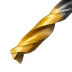 Сверло спиральное по металлу Denzel 9 x 125мм, Р6М5, Golden Tip, многогранная заточка, 718284 купить в Губкинске