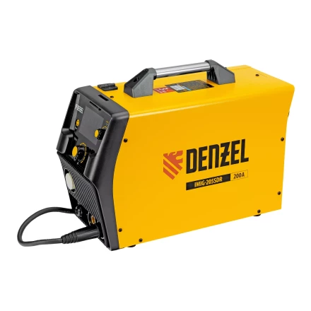 Аппарат инвертор. полуавтомат. cварки Denzel IMIG-205SDR, 200 А, ПВ 60%, катушка 5 кг купить в Губкинске