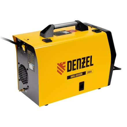 Аппарат инвертор. полуавтомат. cварки Denzel IMIG-205SDR, 200 А, ПВ 60%, катушка 5 кг купить в Губкинске