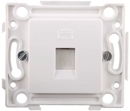 Розетка СВЕТОЗАР телефонная, 1 гнездо SV-55245-1 купить в Губкинске