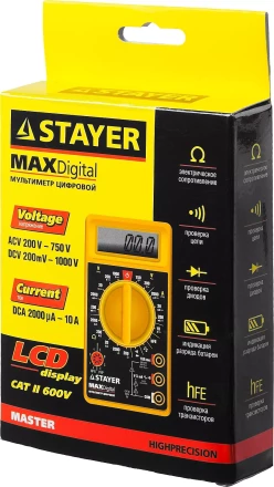 Мультиметр STAYER &quot;MASTER&quot; MAXDigital цифровой 45306 купить в Губкинске