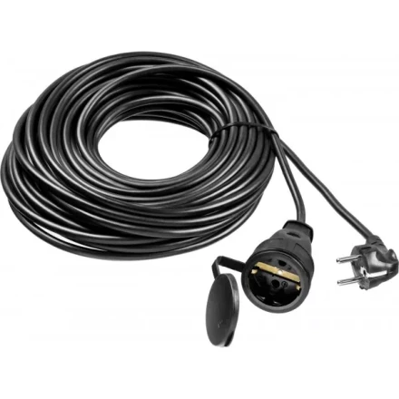 Удлинитель-шнур &quot;ПВС 315-Ш&quot;, 20 м, 3500 Вт, 1 гнездо, IP44, ПВС 3х1,5 мм2, ЗУБР 55020-20 купить в Губкинске