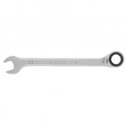 Ключ комбинированный трещоточный 13 мм количество зубьев 100 Gross 14851 купить в Губкинске