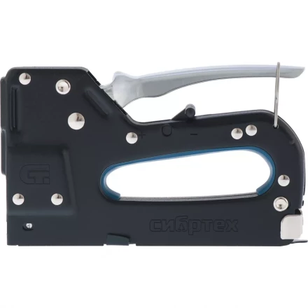 Степлер мебельный металлический регулируемый тип скобы 53, 4-14 мм СИБРТЕХ 40101 купить в Губкинске