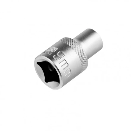 Головка торцевая 9 мм двенадцатигранная CrV под квадрат 1/2 хромированная Stels 13649 купить в Губкинске
