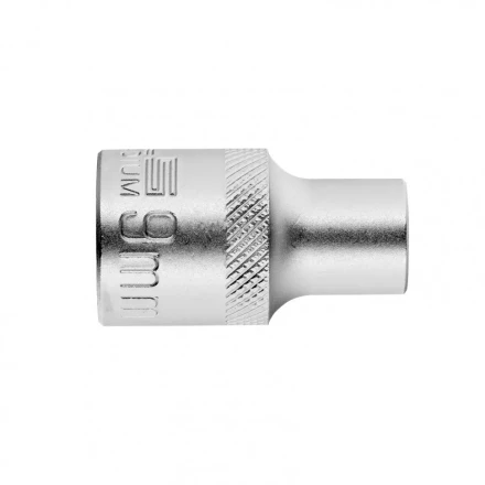 Головка торцевая 9 мм двенадцатигранная CrV под квадрат 1/2 хромированная Stels 13649 купить в Губкинске