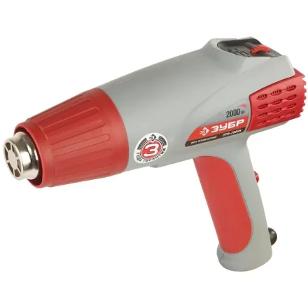 Фен ЗУБР, электр регулировка t, 3 режима работы, керам изолятор, кейс с насад, 2000Вт ЗТФ-2000К купить в Губкинске