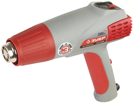 Фен ЗУБР, электр регулировка t, 3 режима работы, керам изолятор, кейс с насад, 2000Вт ЗТФ-2000К купить в Губкинске