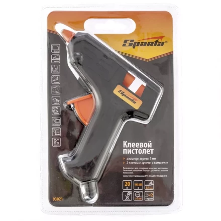 Клеевой пистолет 7 мм 20 Вт 2,5 г./мин. SPARTA 93021 купить в Губкинске