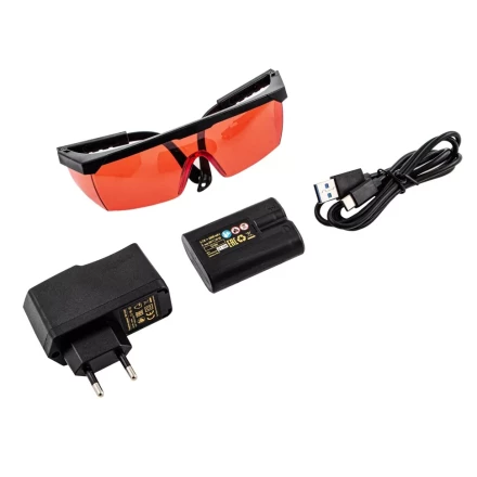 Лазерный уровень мультипризменный LX 360-2 Red, 30 м, 635 нм, аккумулятор Li 2800 мАч, резьба 5/8&quot; Denzel 35076 купить в Губкинске